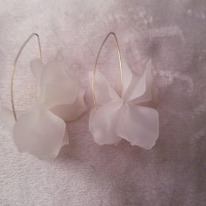 Clear earrings